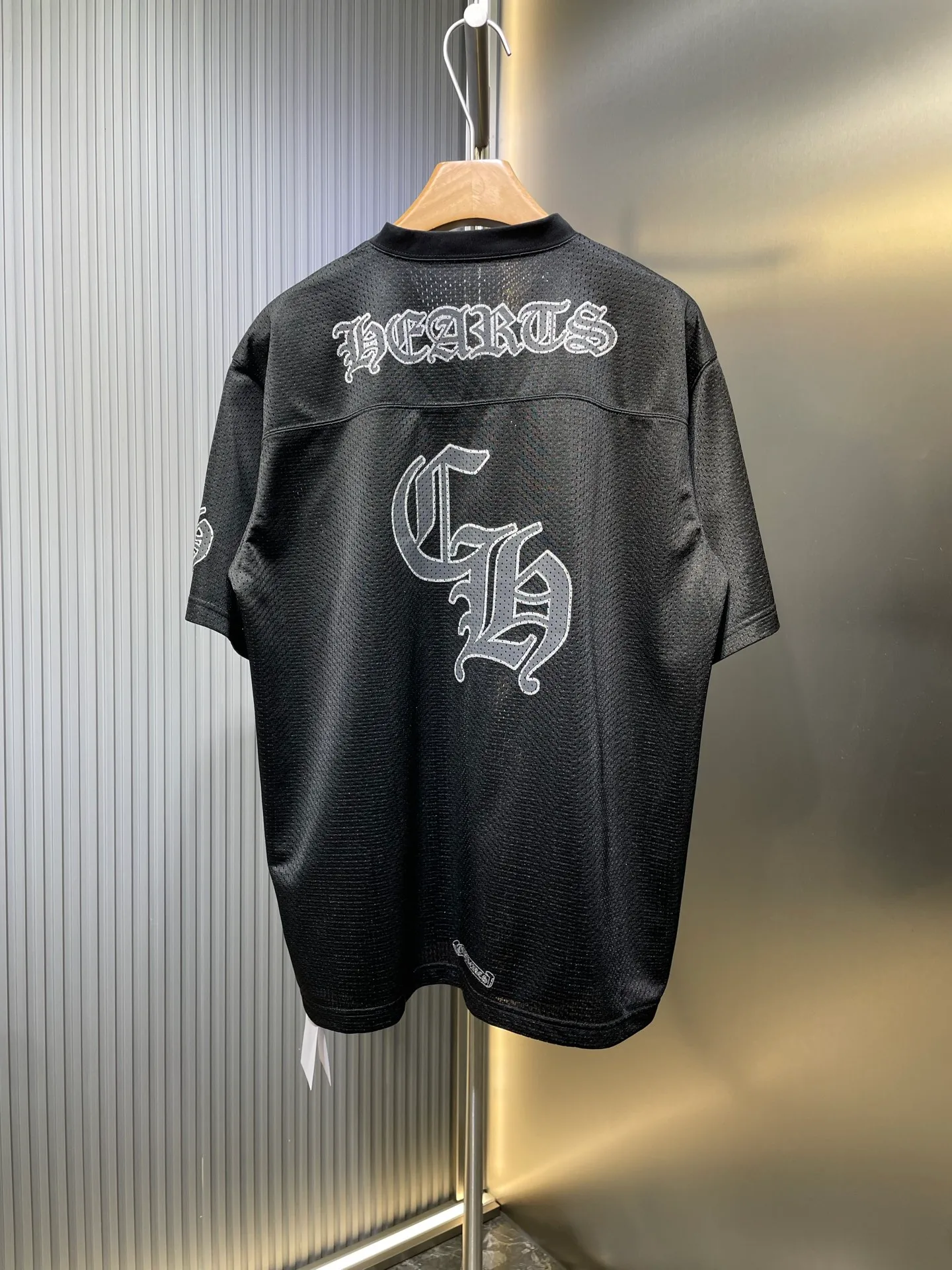 🅿️300 CH Croix Heart🌟【Top original order】25SS glitter ice hockey top YB open plate fixed dyeing color the highest version on the market The fabric is made of high-density 100D bird's eye cloth Double-sided mesh positioning is very time-consuming The cost of labor loss is very high Non-single layer thin transparent bottom junk on the market Same style for men and women OS version size: s m l